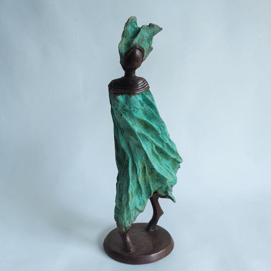 Bronze-Skulptur "Femme du Sahel" | by Patrice Balma | 36-40 cm 4 kg | Unikate
