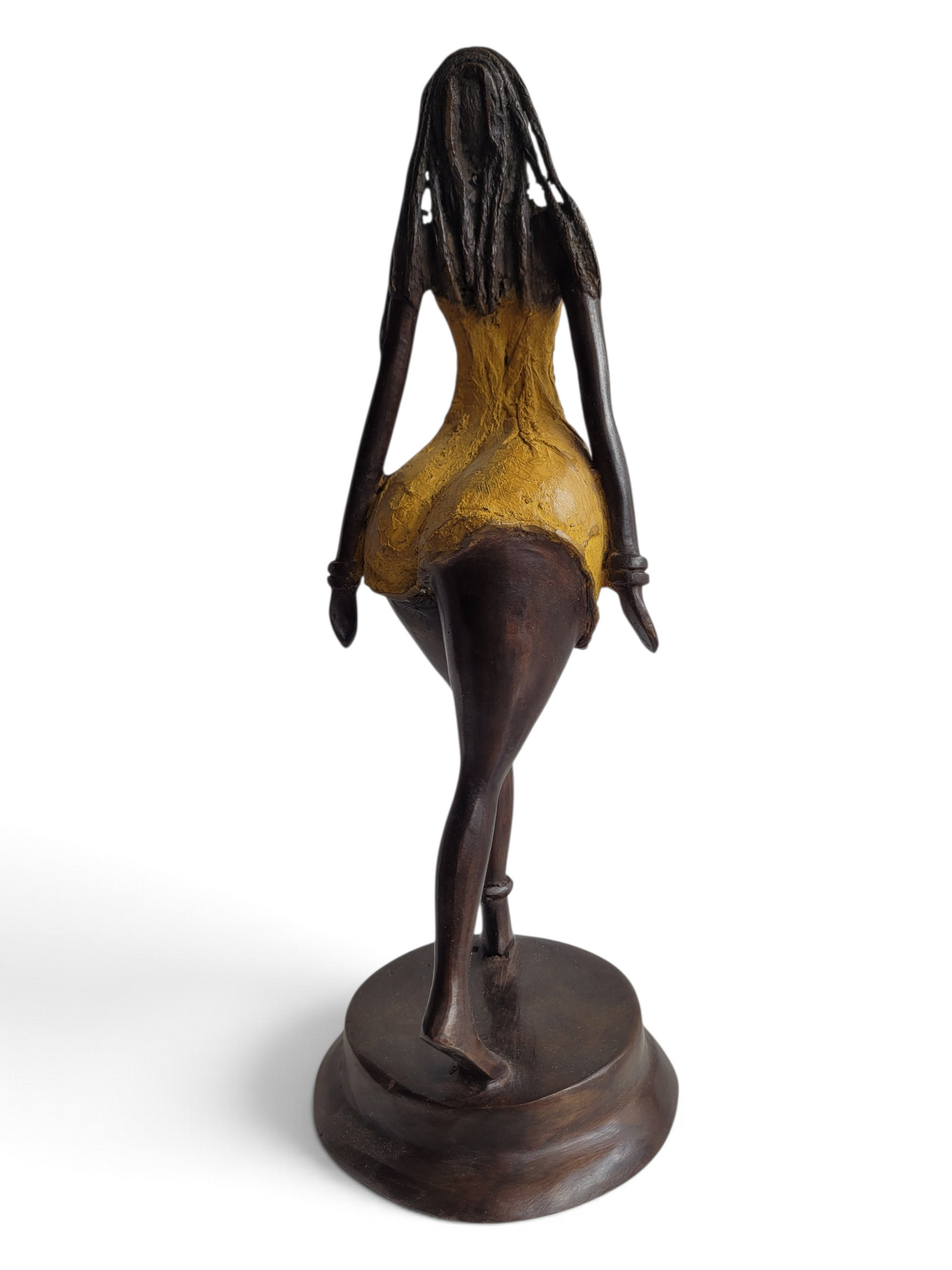 "Jeune Fille au Vent #4" Bronze-Skulptur von Issouf Iboudou, 32 cm, 2026