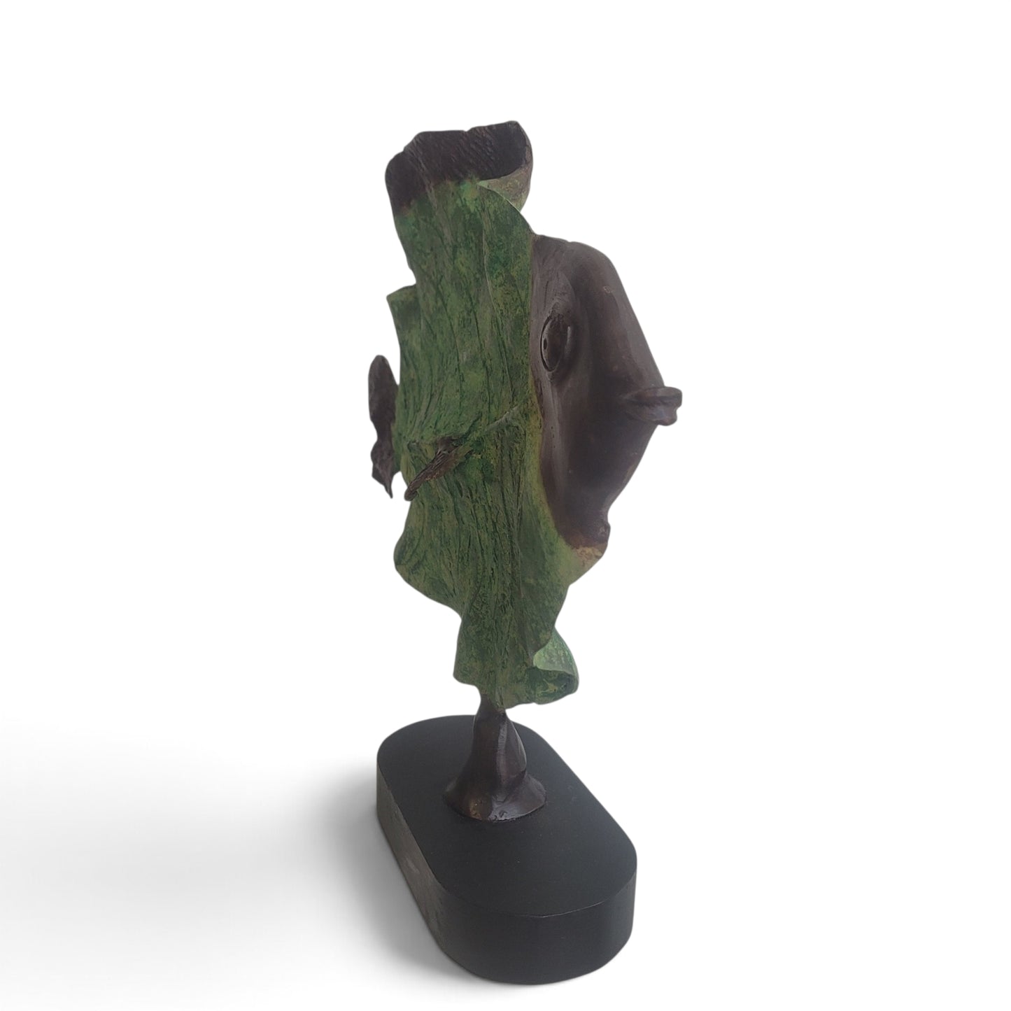"Blattfisch" Bronze-Skulptur von Boureima Ouedraogo, 2026, Green