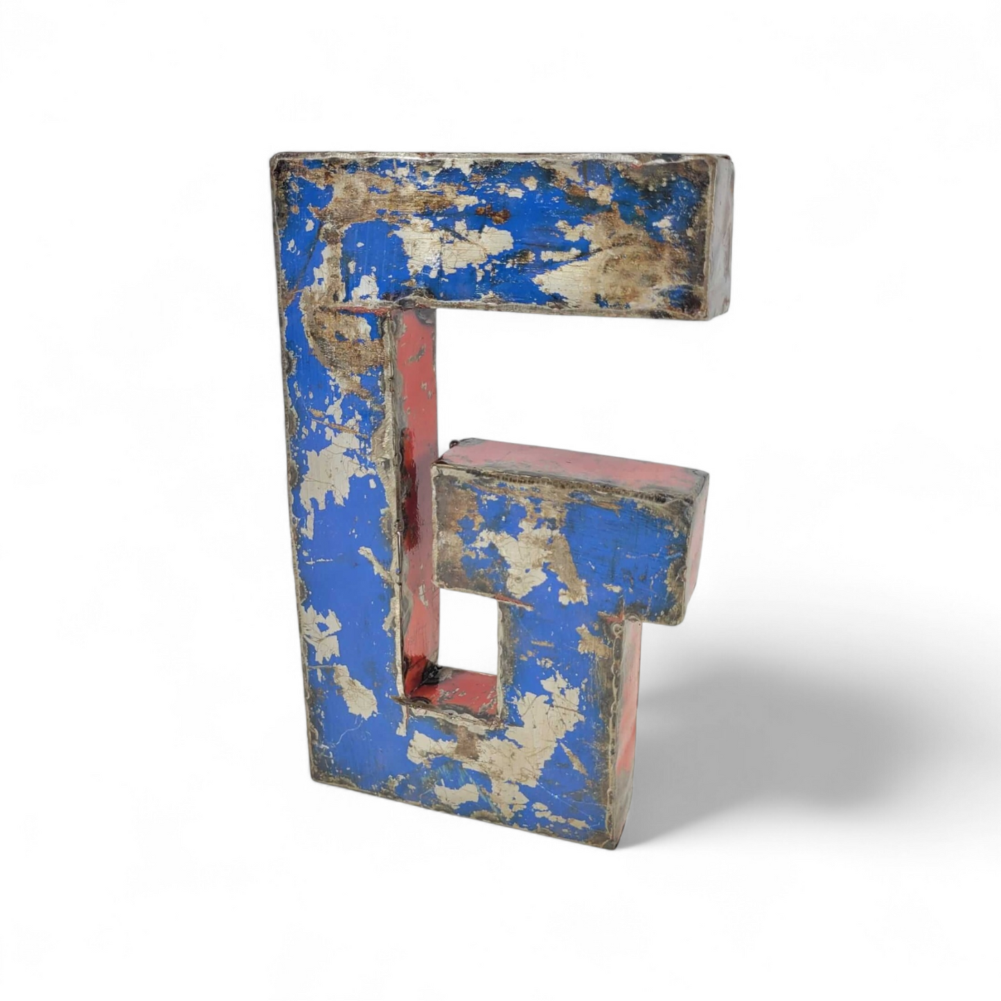 Letter "G" made from recycled oil drums | 22 or 50 cm | various colours