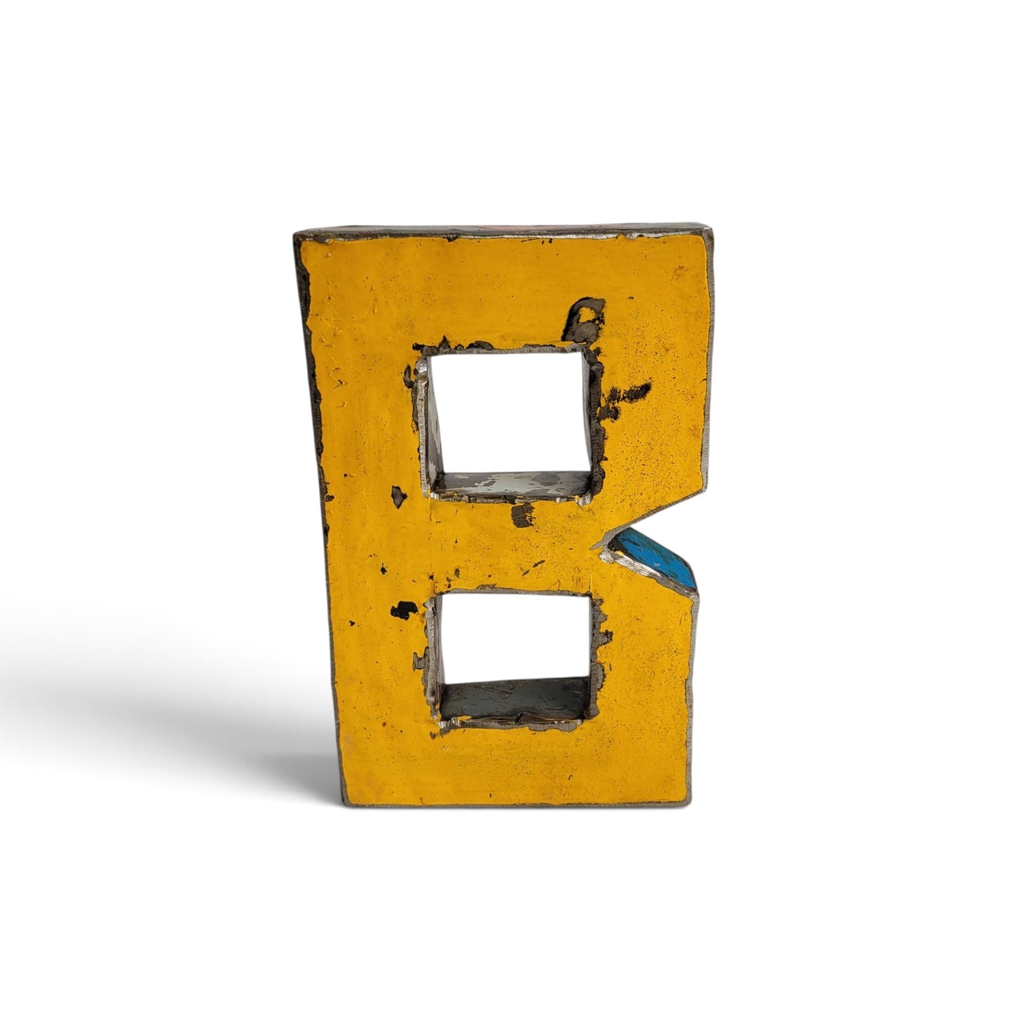 Letter "B" made from recycled oil drums | 22 or 50 cm | various colours