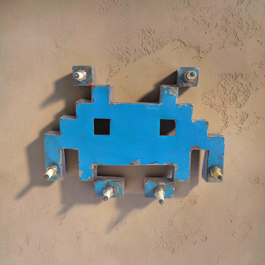 Space Invader | Upcycling-Schlüsselanhänger