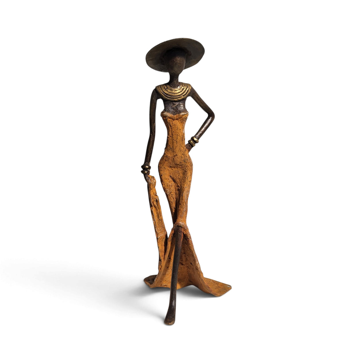 Bronze sculpture "Femme élégante avec chapeau" by Soré | various sizes and colours