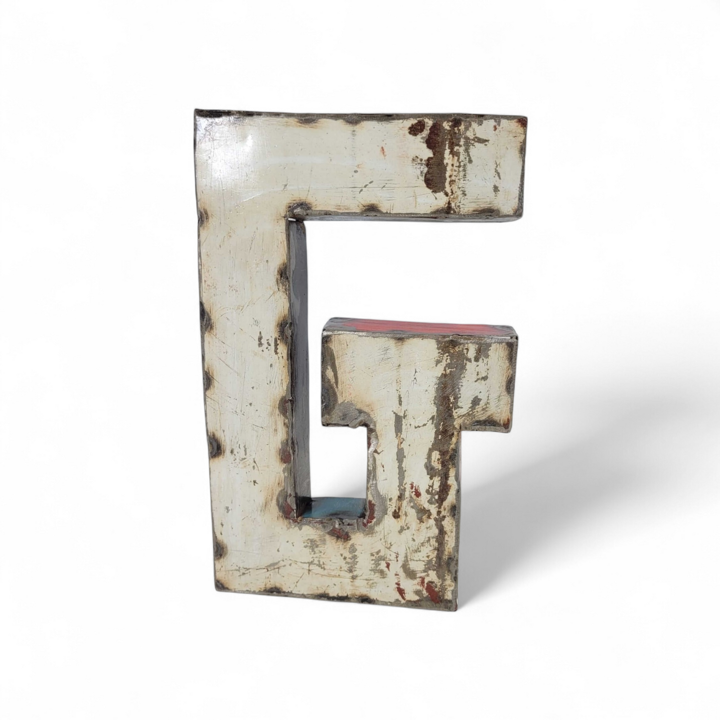 Letter "G" made from recycled oil drums | 22 or 50 cm | various colours