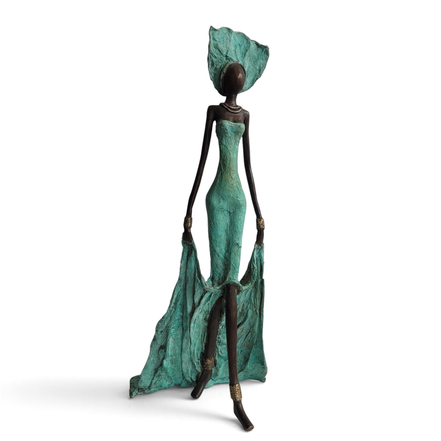 Bronze-Skulptur "Dame en robe du soir" by Issouf B. | 32 oder 55 cm