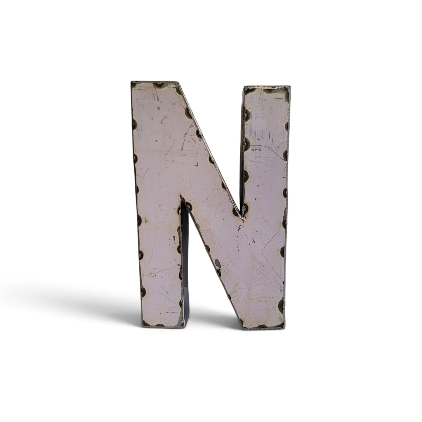 Buchstabe "N" aus recycelten Ölfässern | 22 oder 50 cm | verschiedene Farben