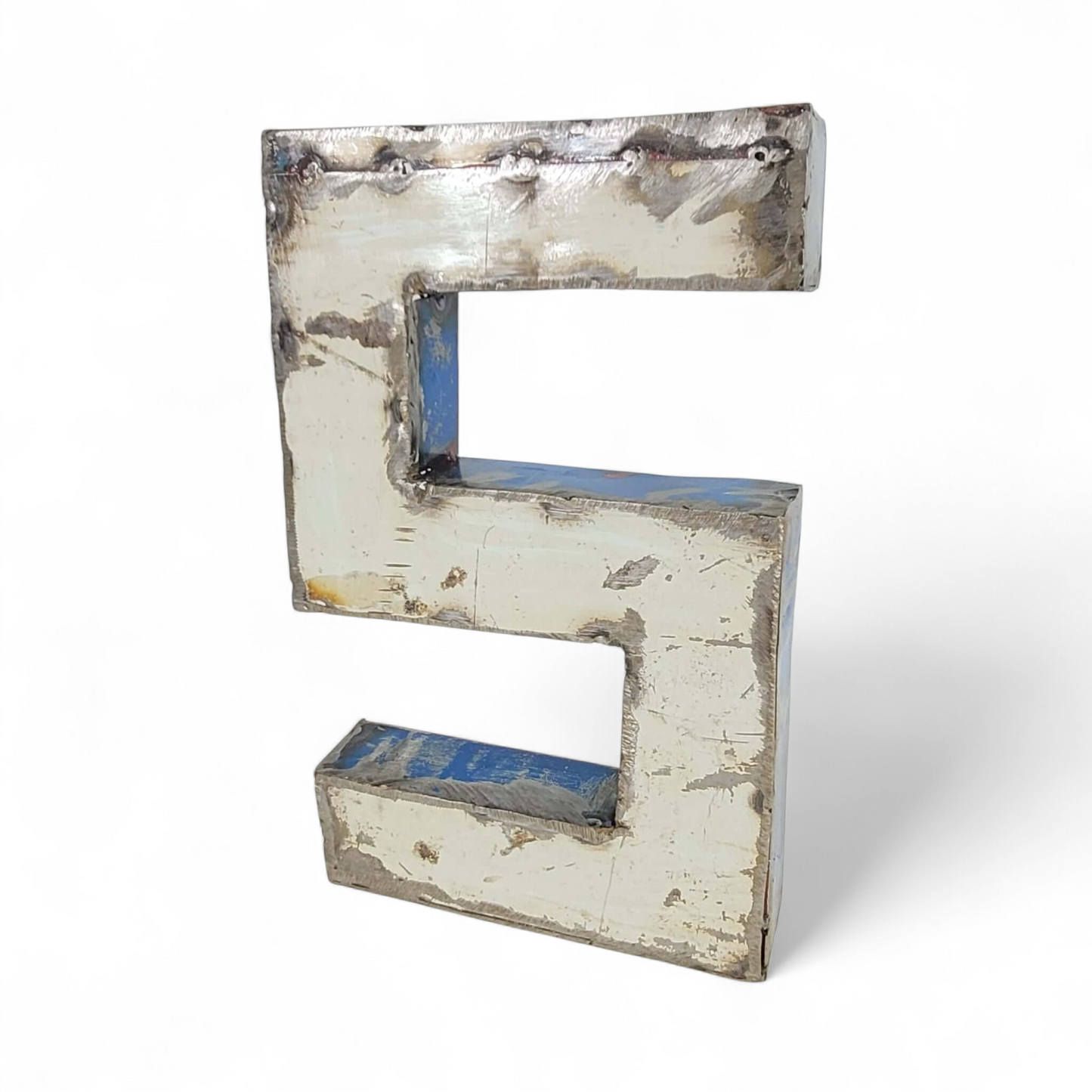 Lettre "S" | Chiffre "5" en barils de pétrole recyclés | 22 ou 50 cm | différentes couleurs