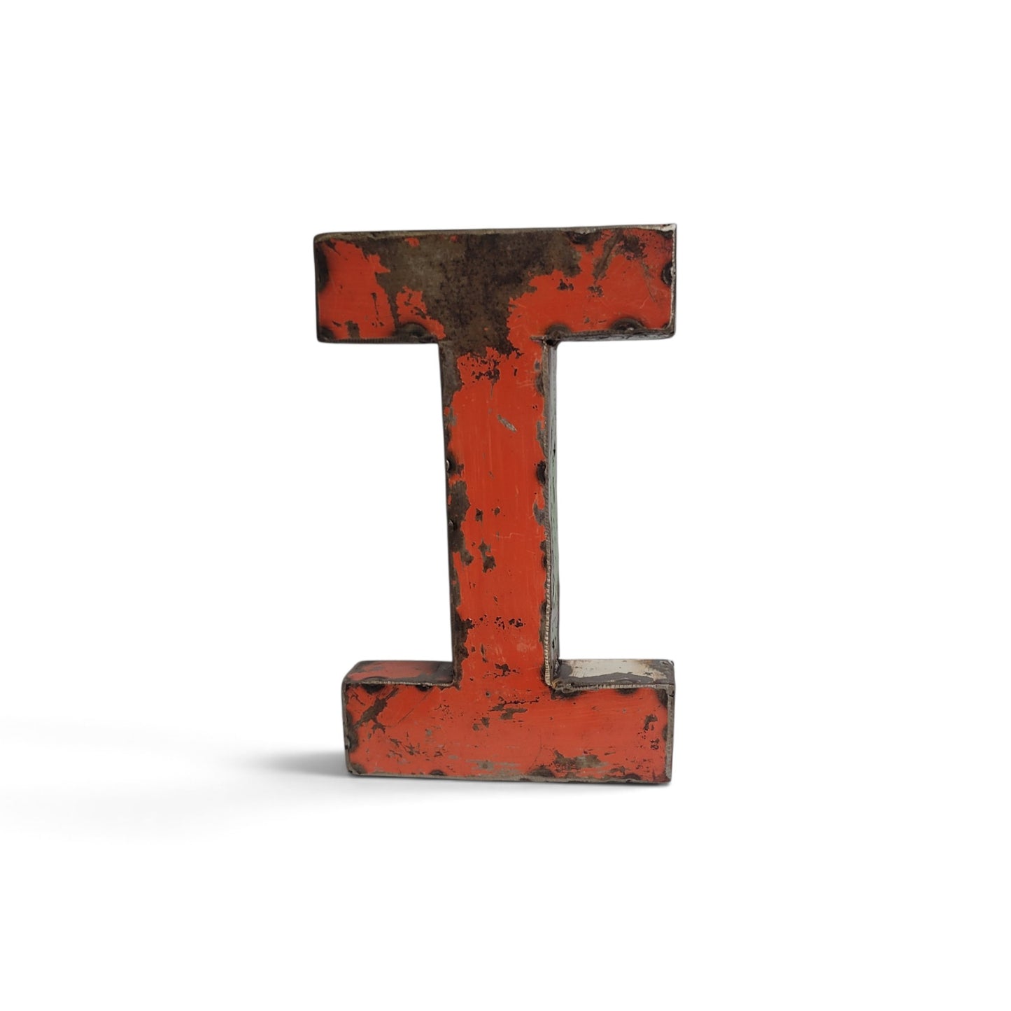 Lettre "I" (i) en barils de pétrole recyclés | 22 ou 50 cm | différentes couleurs