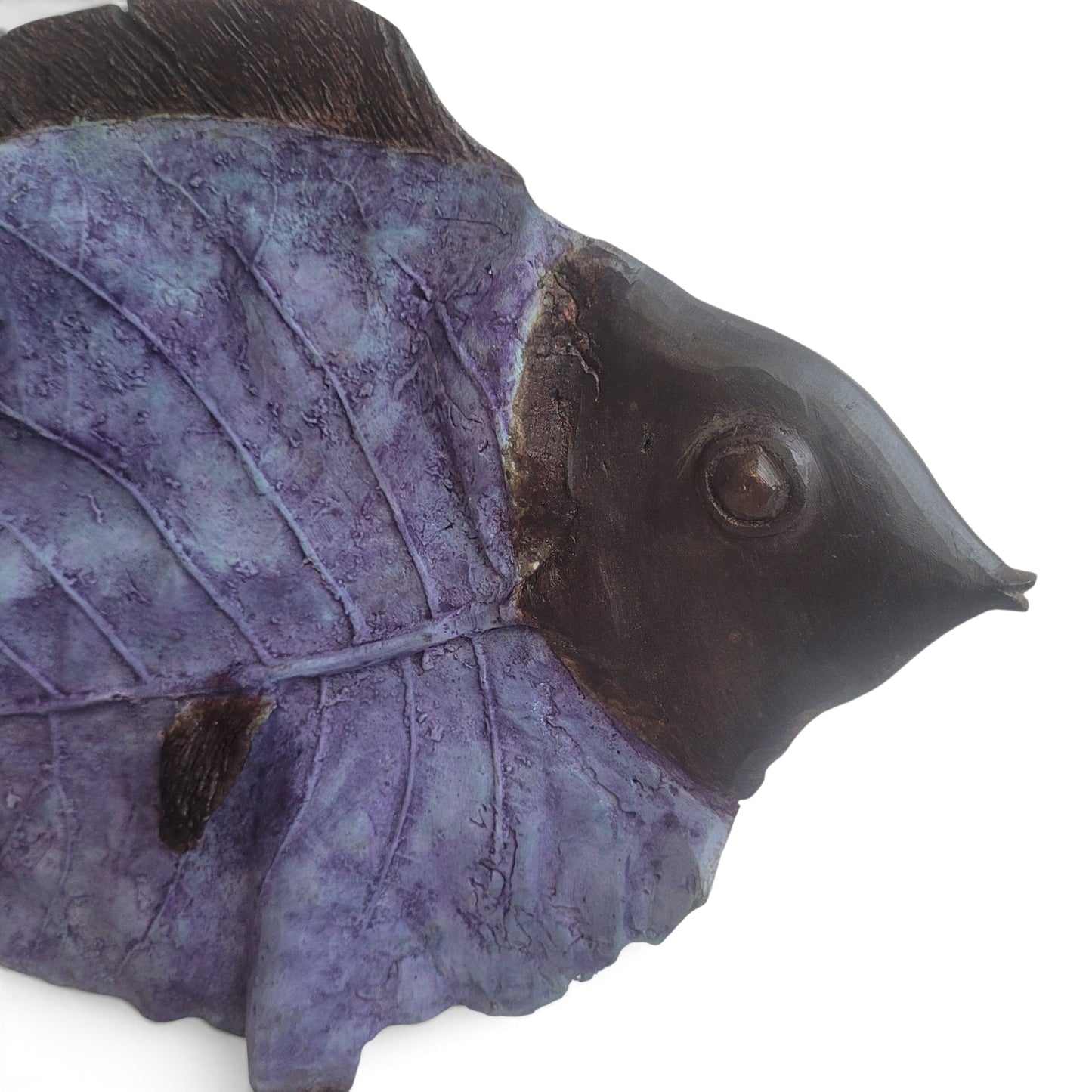 "Blattfisch" Bronze-Skulptur von Boureima Ouedraogo, 2026, Purple