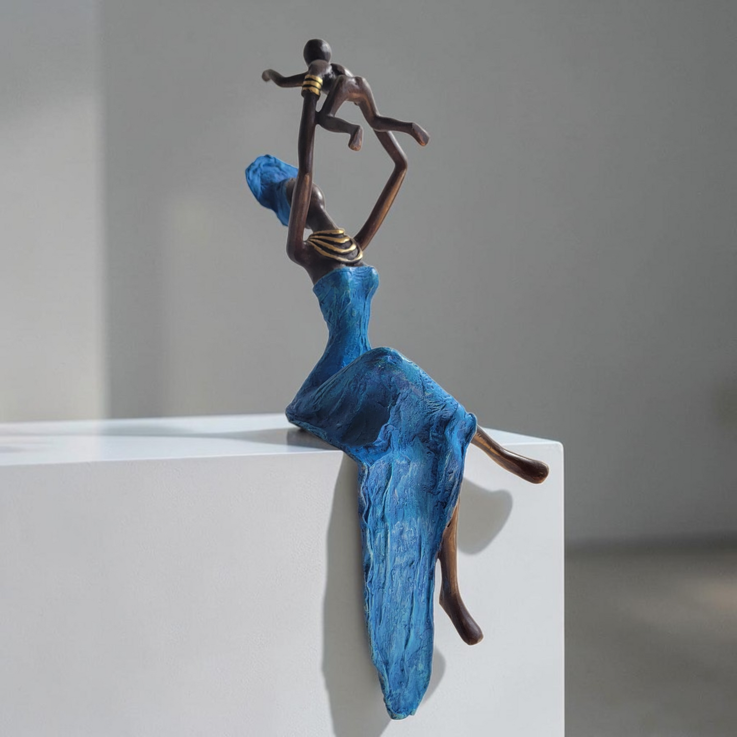 Bronze-Skulptur "Flying Baby" by Karim Sana | 50 cm