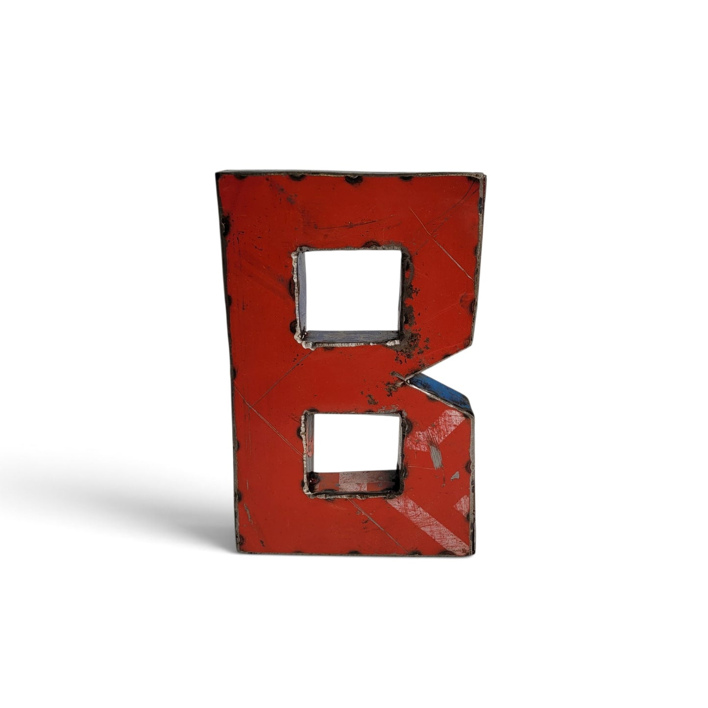 Letter "B" made from recycled oil drums | 22 or 50 cm | various colours