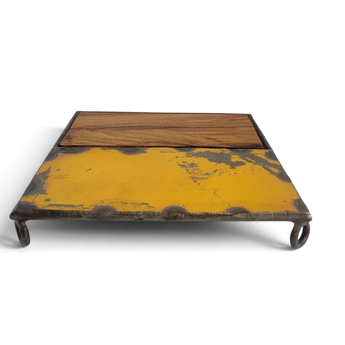 Untersetzer "Bois & Métal" by Petit Pascal | Upcycling von alten Ölfässern