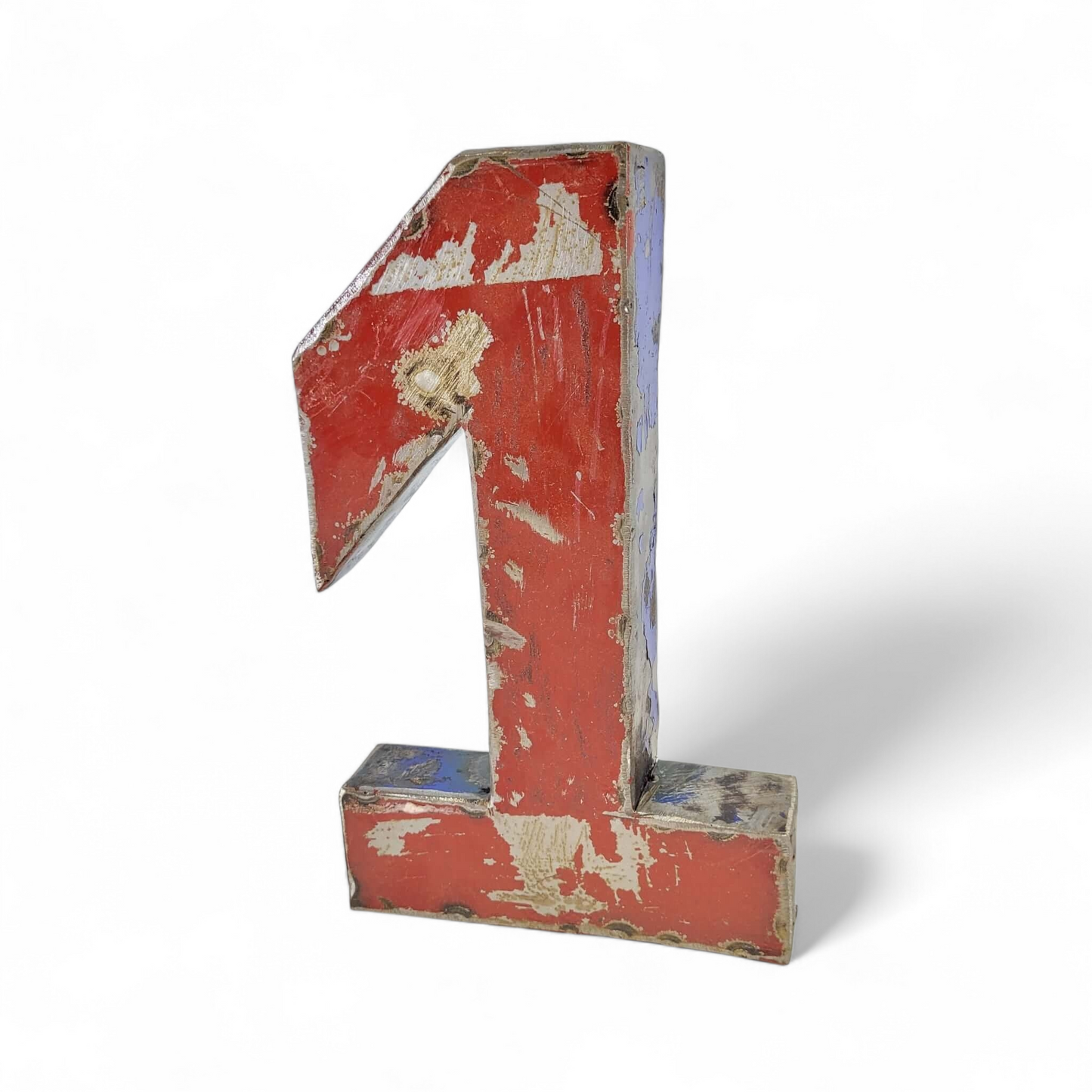 Chiffre "1" en barils de pétrole recyclés | 22 ou 50 cm | différentes couleurs