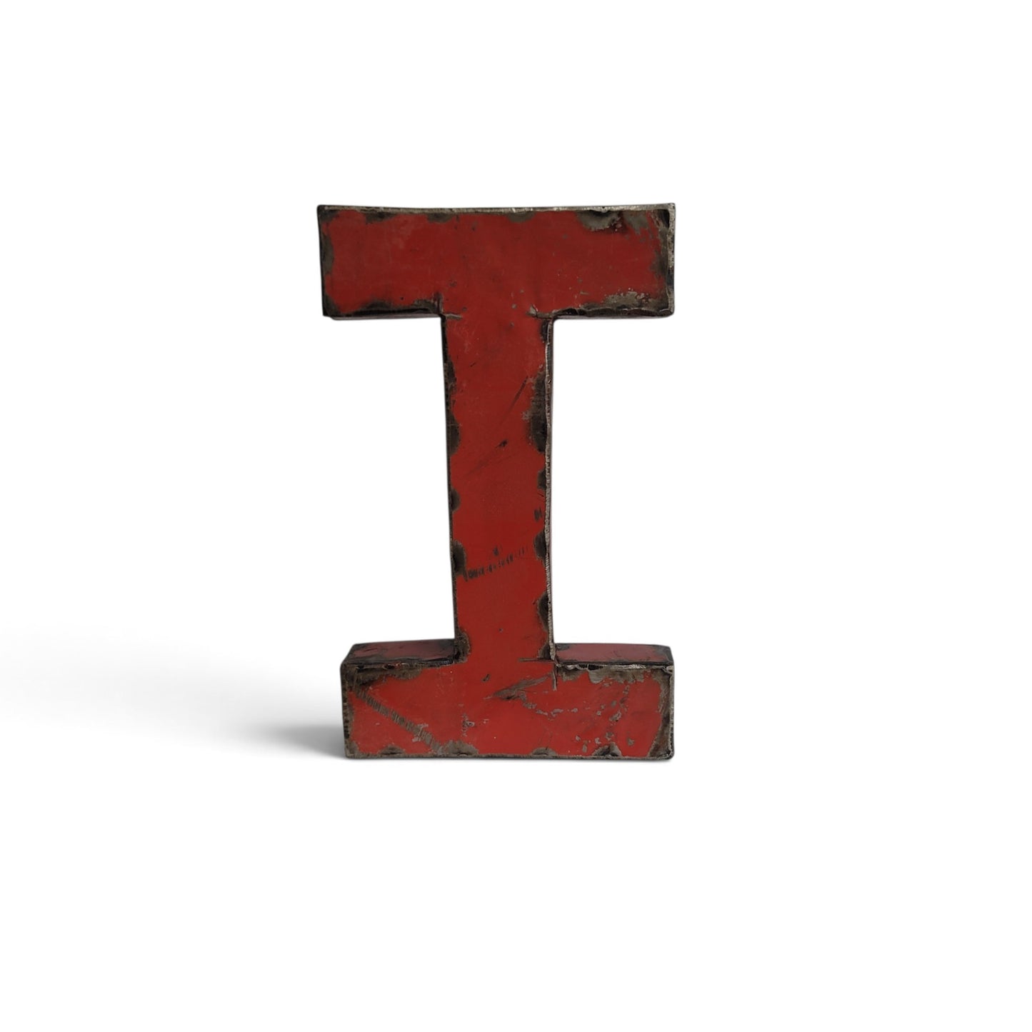 Lettre "I" (i) en barils de pétrole recyclés | 22 ou 50 cm | différentes couleurs