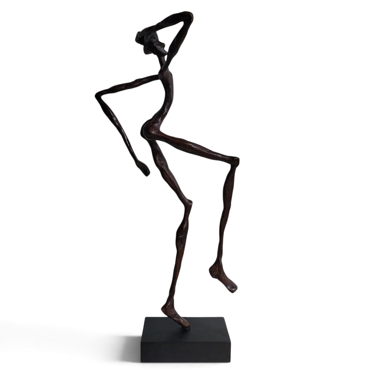 Bronze-Skulptur "Silly Walk II", by Boureima Ouedraogo, 50 cm, Bronze massiv, 2026