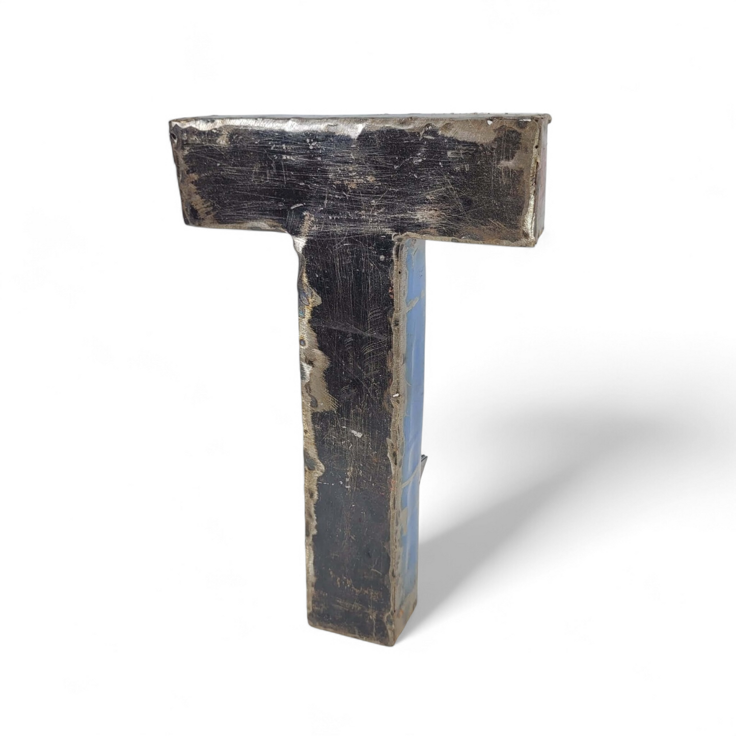 Letter "T" made from recycled oil drums | 22 or 50 cm | various colours