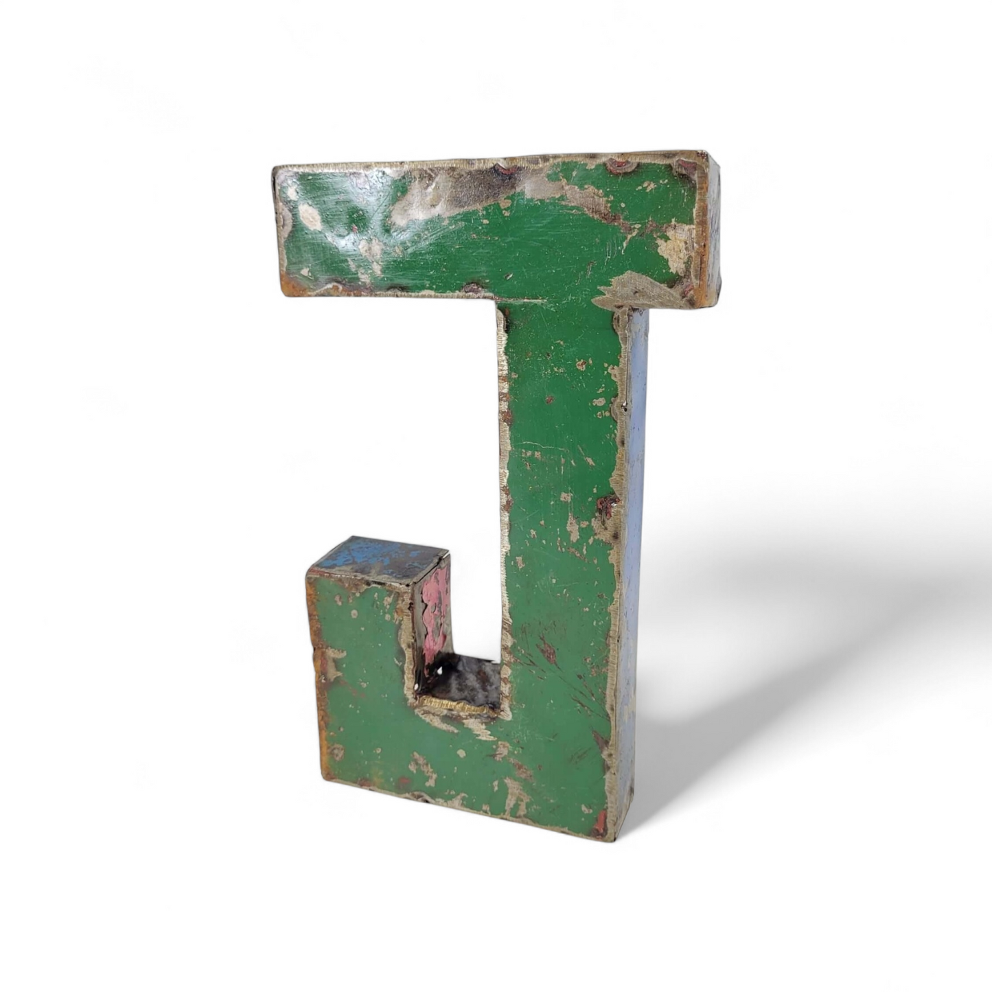 Buchstabe "J" aus recycelten Ölfässern | 22 oder 50 cm | verschiedene Farben