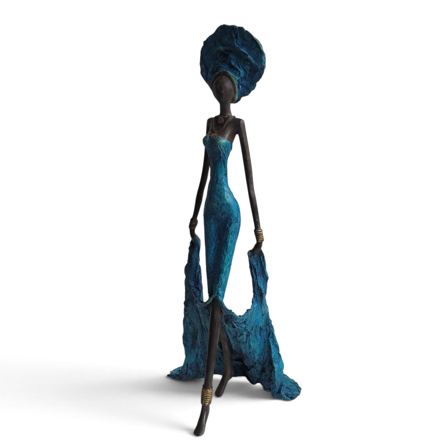 Bronze-Skulptur "Dame en robe du soir" by Issouf B. | 32 oder 55 cm