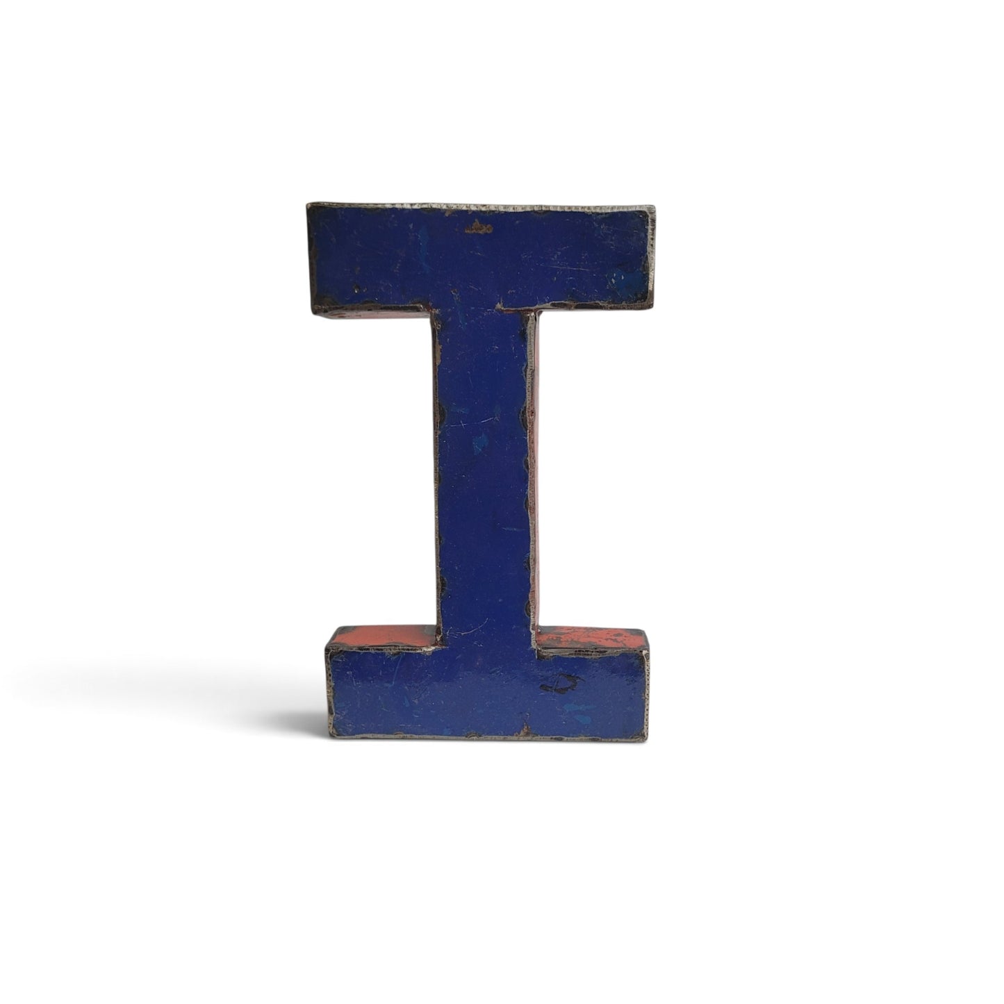 Lettre "I" (i) en barils de pétrole recyclés | 22 ou 50 cm | différentes couleurs