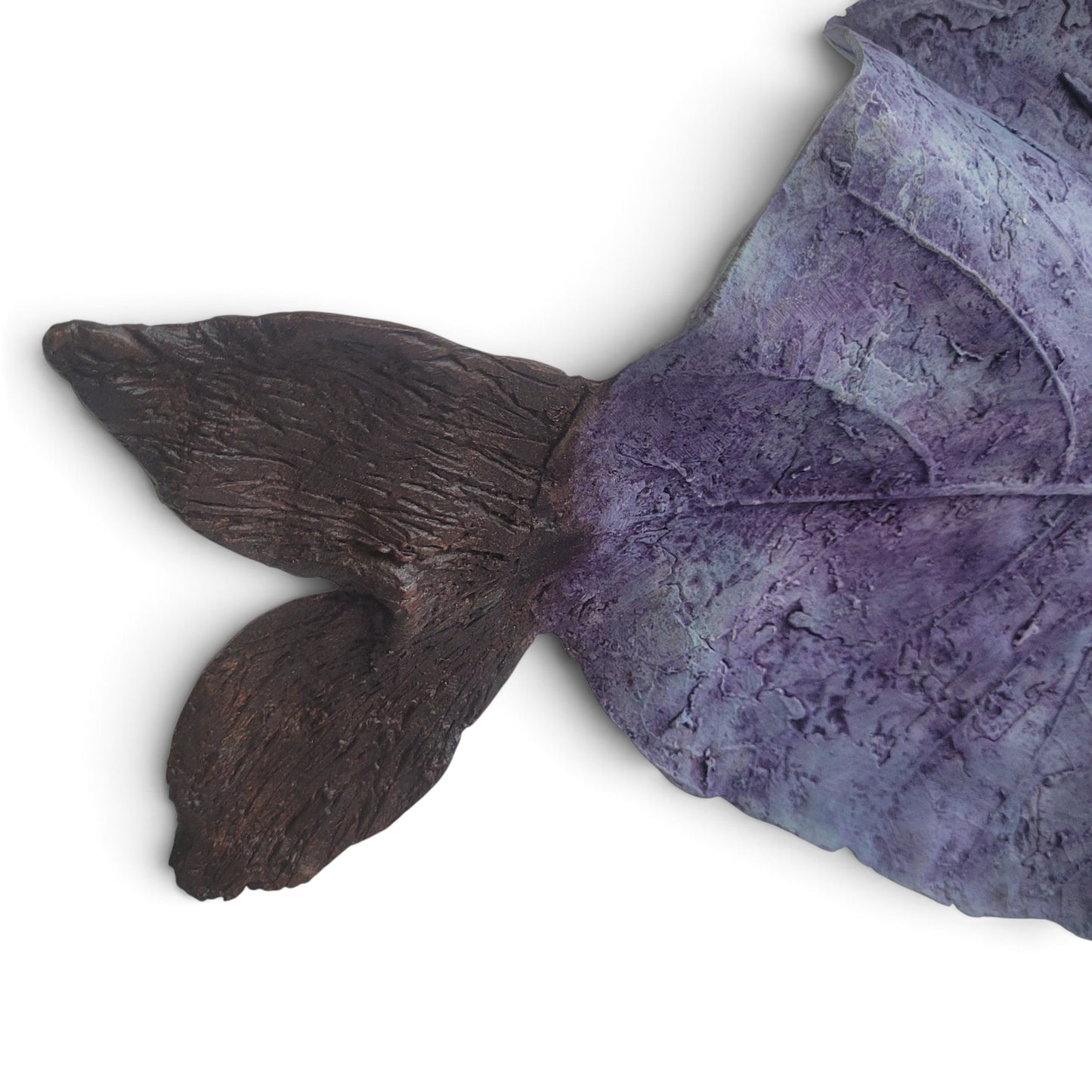 "Blattfisch" Bronze-Skulptur von Boureima Ouedraogo, 2026, Purple
