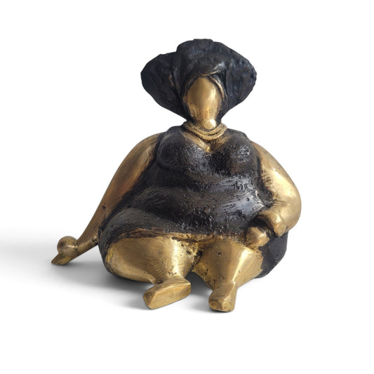 Bronze-Skulptur "Bobaraba Ida"  by Hamidou Ouedraogo | 11cm 500g