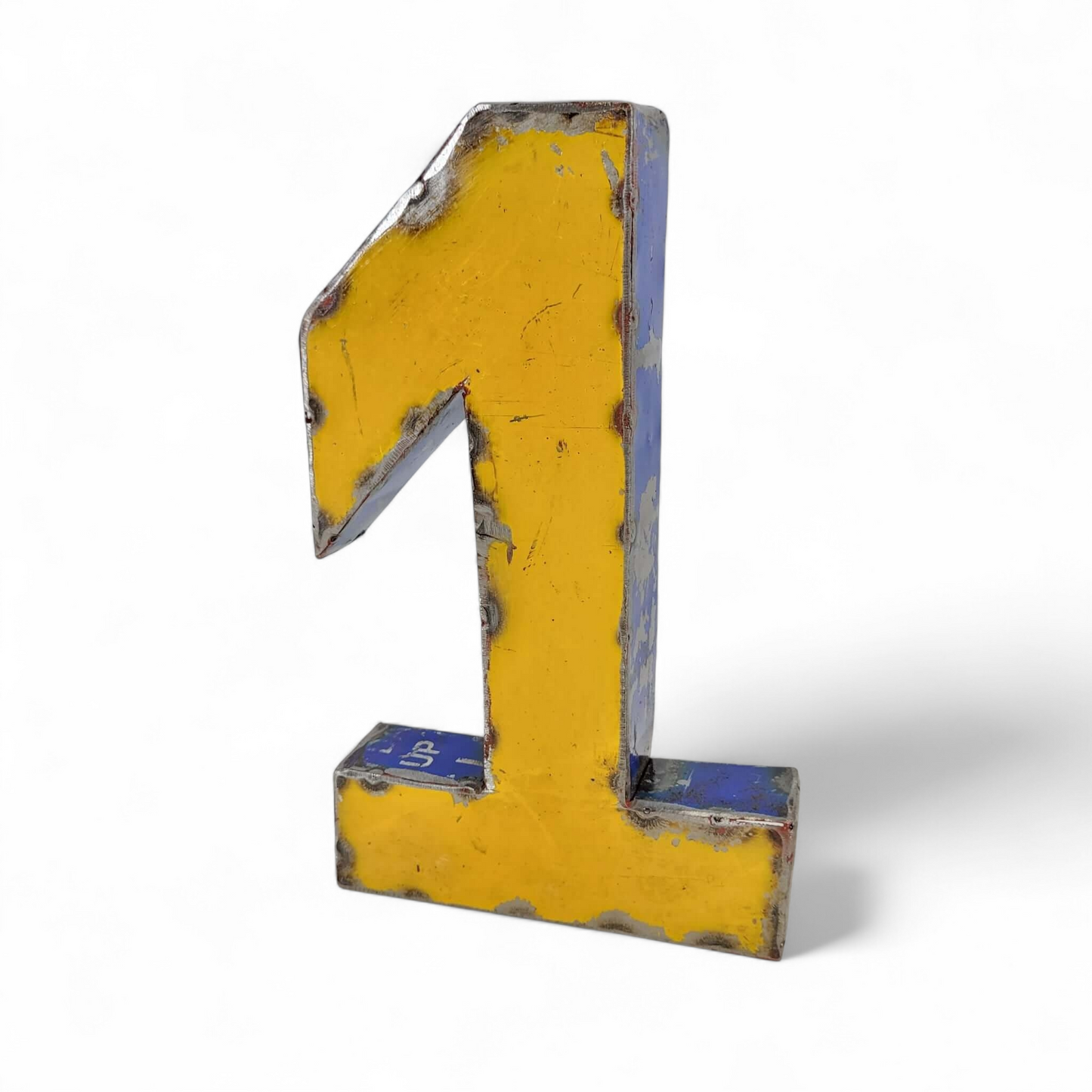 Chiffre "1" en barils de pétrole recyclés | 22 ou 50 cm | différentes couleurs