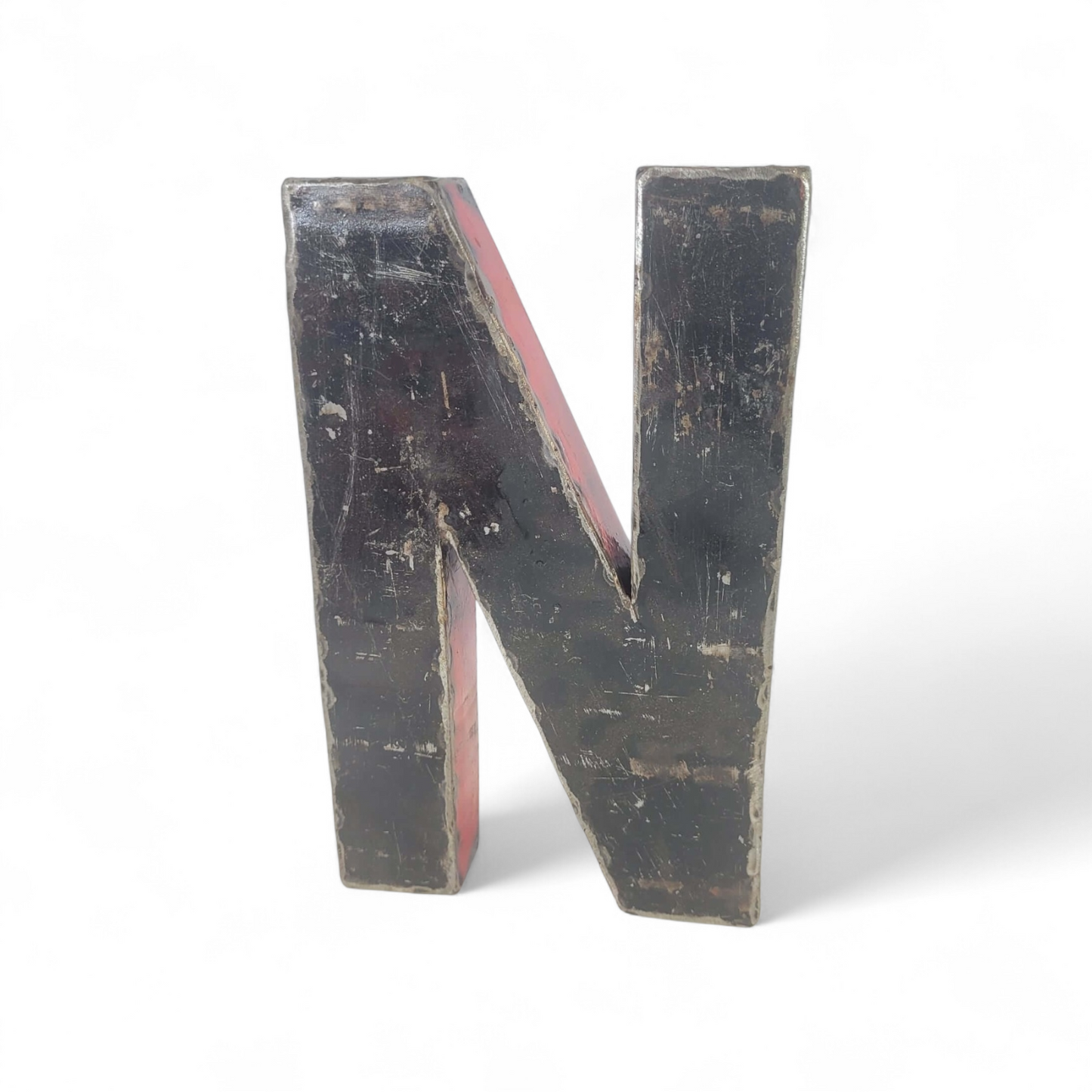 Buchstabe "N" aus recycelten Ölfässern | 22 oder 50 cm | verschiedene Farben