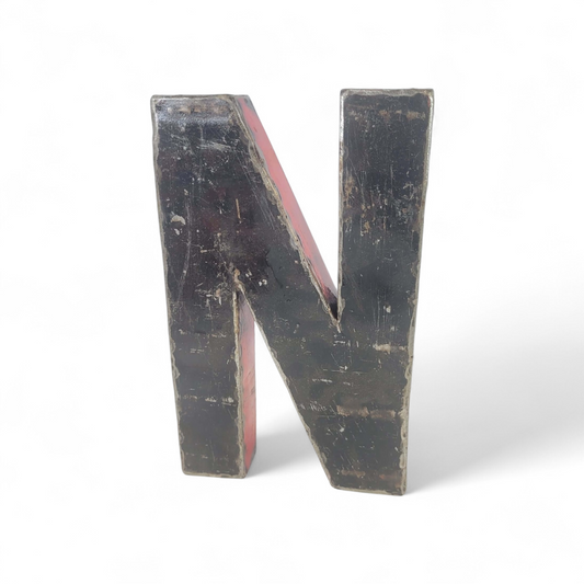 Buchstabe "N" aus recycelten Ölfässern | 22 oder 50 cm | verschiedene Farben