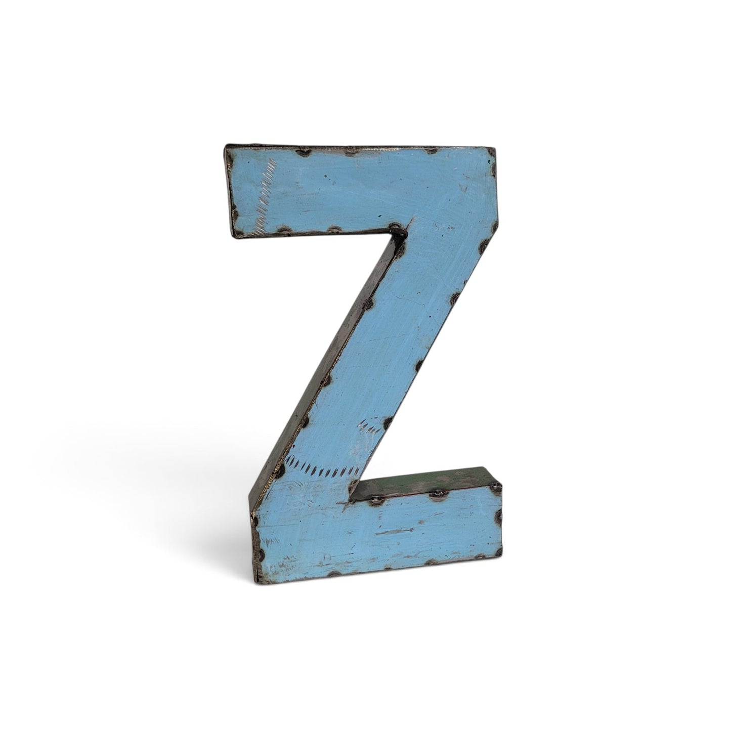Buchstabe "Z" aus recycelten Ölfässern | 22 oder 50 cm | verschiedene Farben