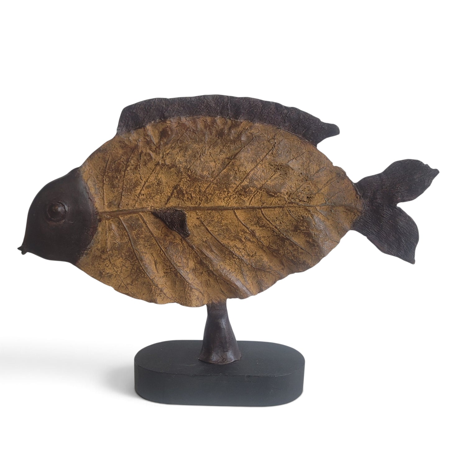 "Blattfisch" Bronze-Skulptur von Boureima Ouedraogo, 2026, Brown