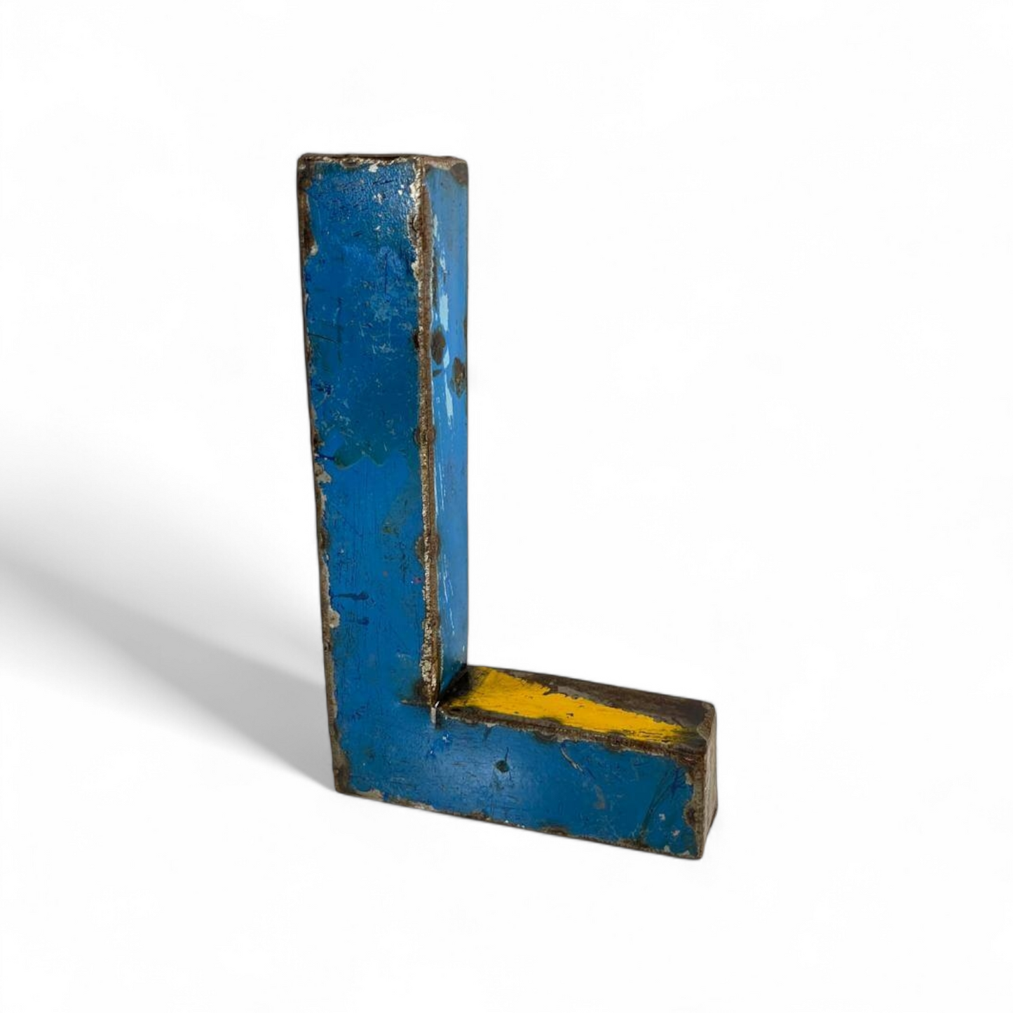 Lettre "L" en fûts de pétrole recyclés | 22 ou 50 cm | différentes couleurs