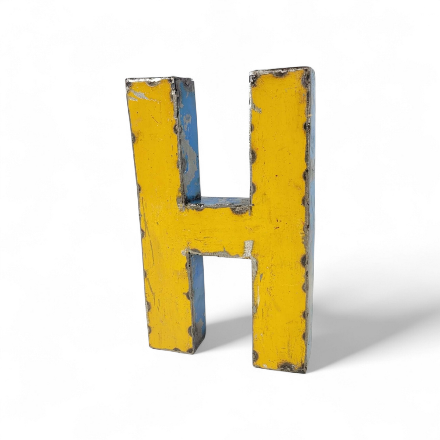 Buchstabe "H" aus recycelten Ölfässern | 22 oder 50 cm | verschiedene Farben