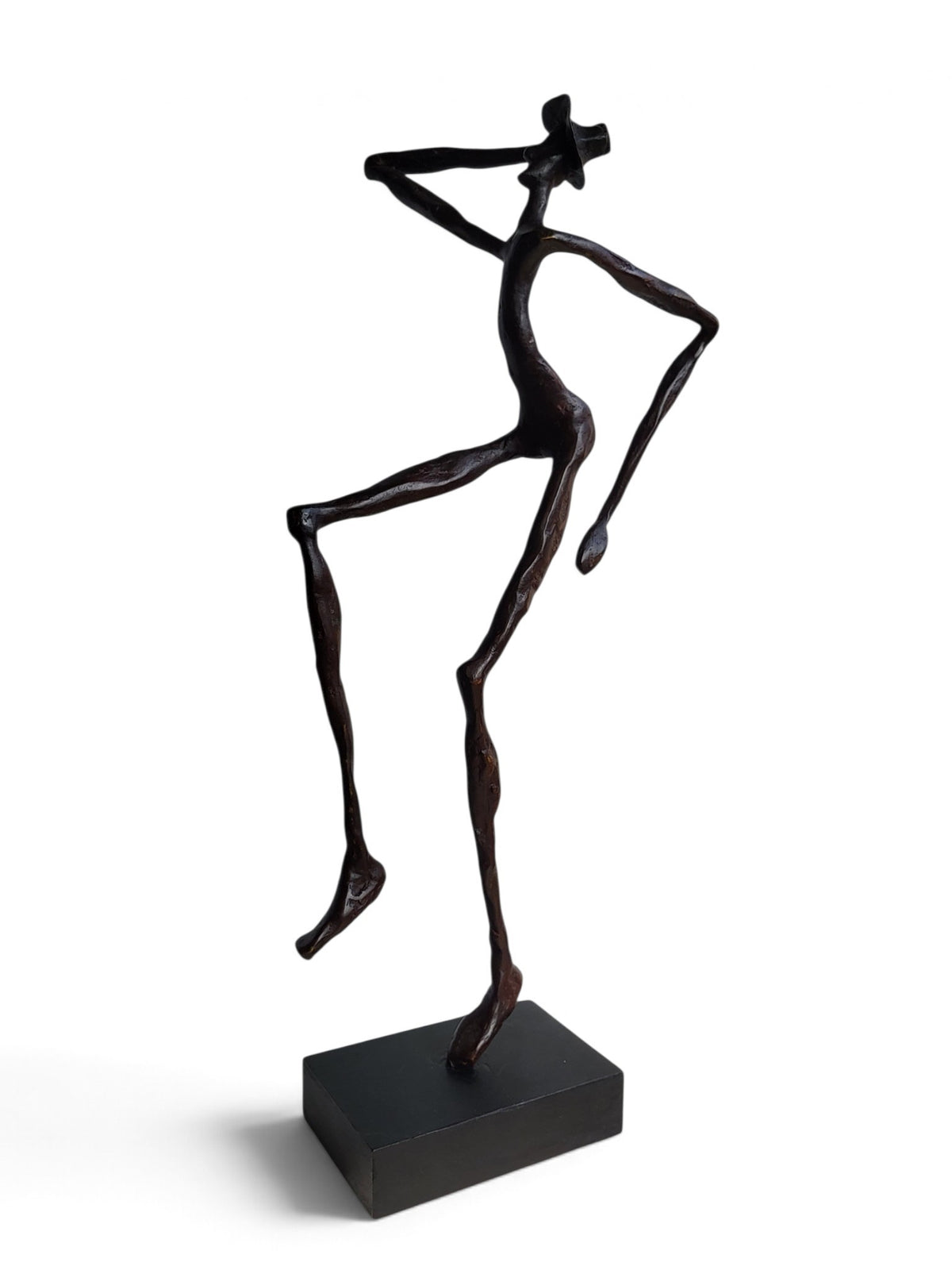 Bronze-Skulptur "Silly Walk II", by Boureima Ouedraogo, 50 cm, Bronze massiv, 2026