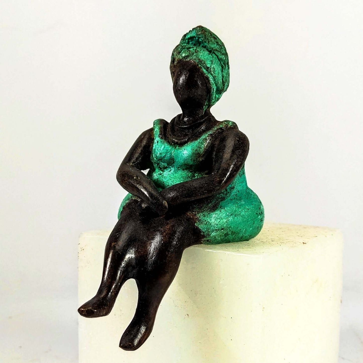 Bronze-Skulptur "Bobaraba Xenia" by Hamidou | 10cm 500g