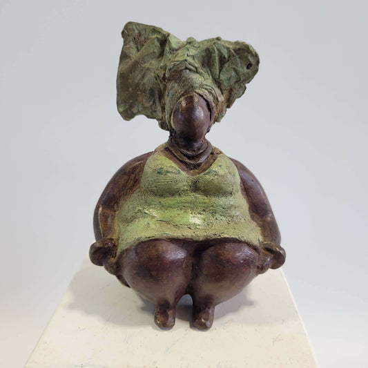 Bronze-Skulptur "Bobaraba Henriette" by Hamidou Ouedraogo | 11cm 500g | Unikat