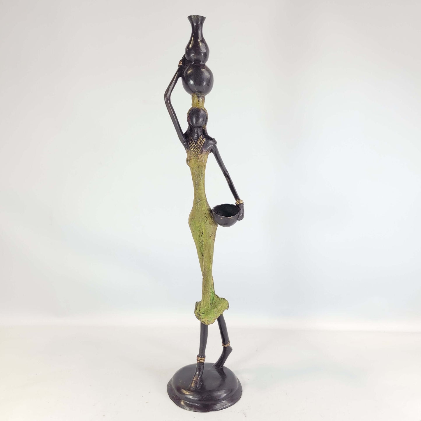 Bronze-Skulptur "Femme élégante" by Hamed Nikiema | 52cm 2kg | verschiedene Unikate