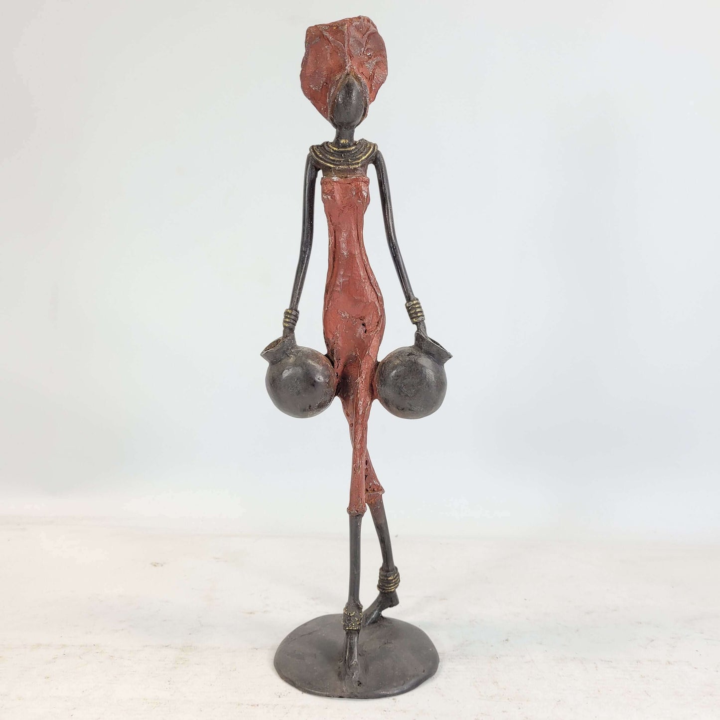 Bronze-Skulptur "Frau mit Amphoren" by Issouf | 35-38 cm