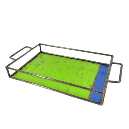 Upcycling Tablett aus recycelten Ölfässern | Größe L (40*30cm) | verschiedene Farben