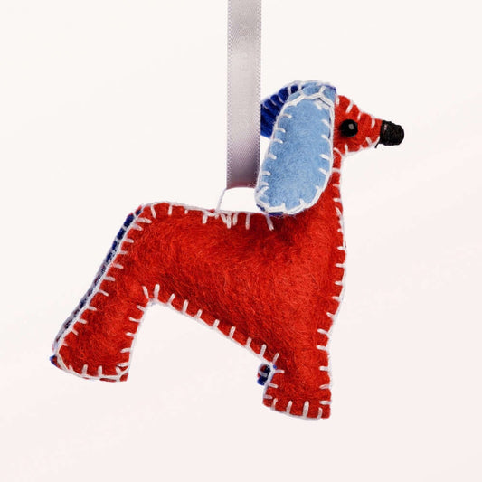 Christmas decoration "Afghan Hound" from the project MADE51 (UNHCR)