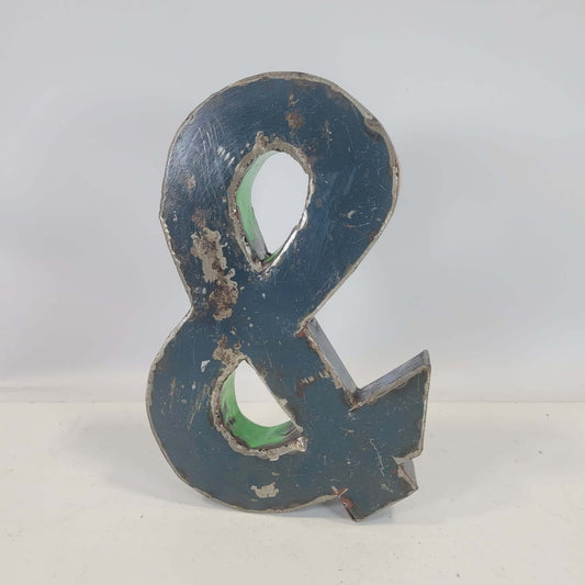 Special character "&amp;" ampersand made from recycled oil drums | 23 or 50 cm | various colors