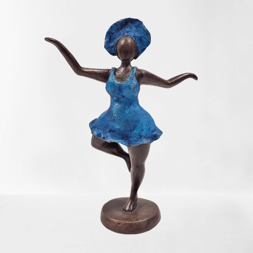Bronze-Skulptur "Bobaraba danseuse" by Soré | 24cm 1kg