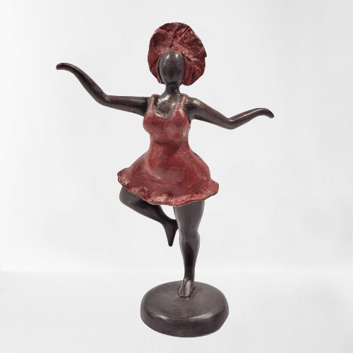 "Bobaraba danseuse" | sculpture en bronze by Soré | 24cm 1kg