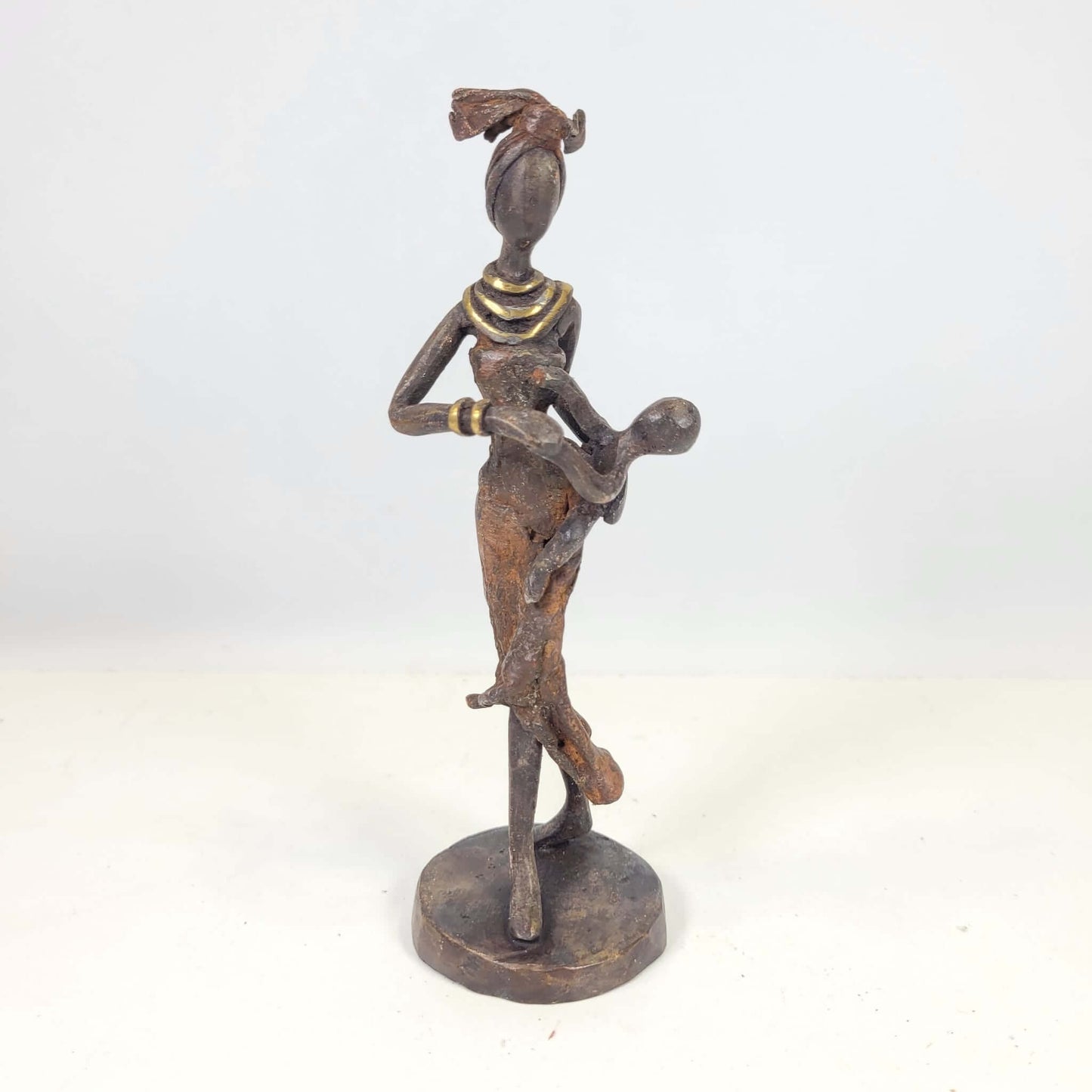 Bronze-Skulptur "Frau mit Kind" by Karim | 15 cm | verschiedene Farben