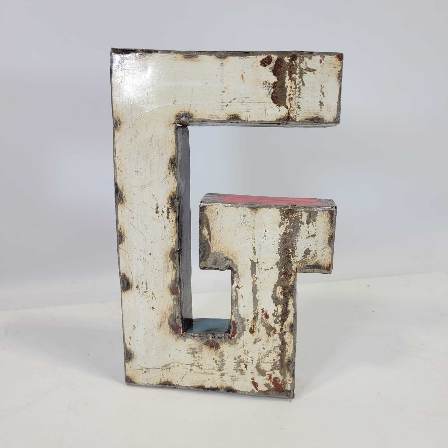 Buchstabe "G" aus recycelten Ölfässern | 22 oder 50 cm | verschiedene Farben
