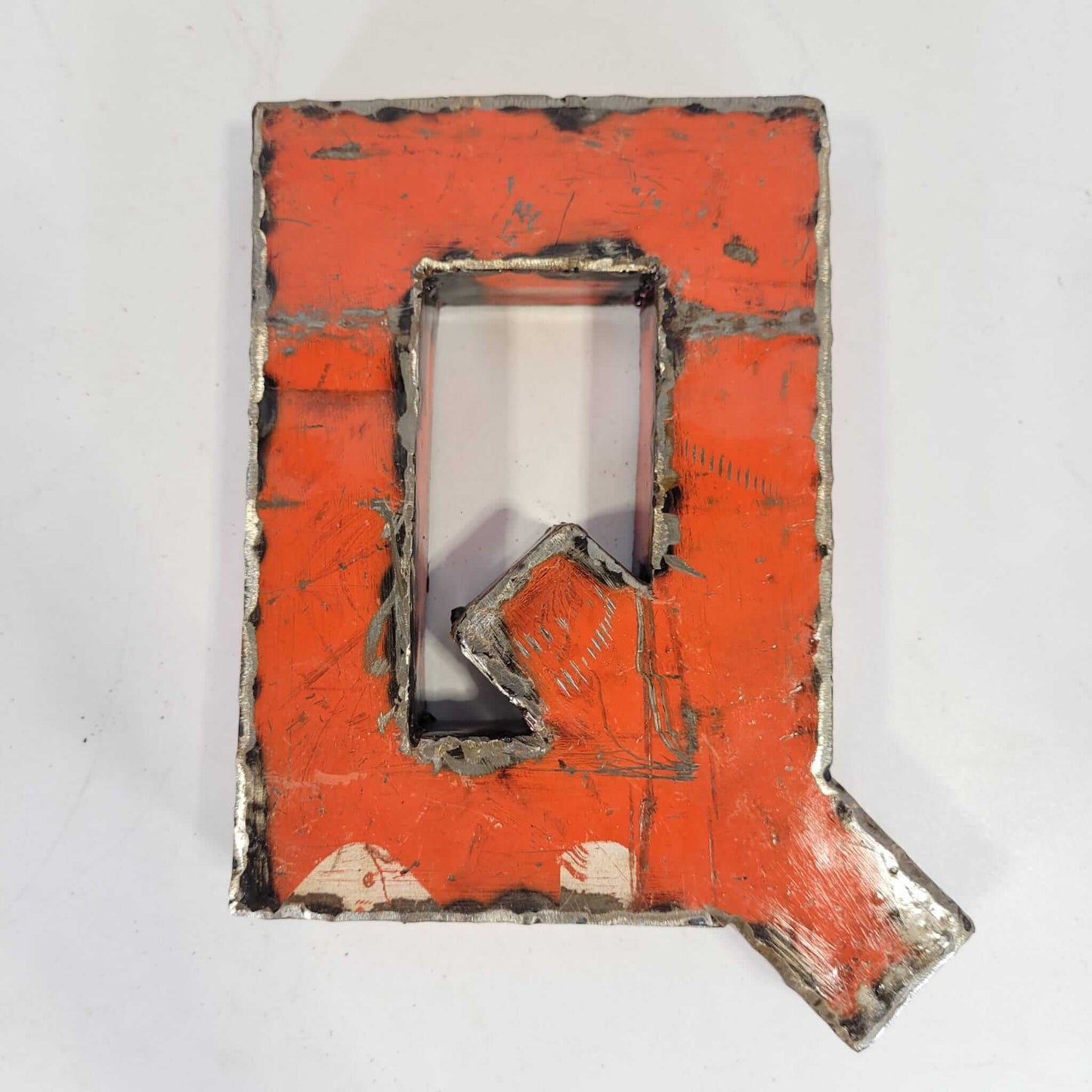 Buchstabe "Q" aus recycelten Ölfässern | 22 oder 50 cm | verschiedene Farben