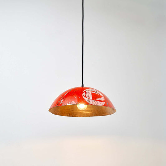 Große Deckenlampe Hängeleuchte aus recycelten Ölfässern Ø 38-42cm verschiedene Farben