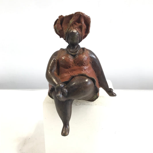 Bronze-Skulptur "Bobaraba Yolanda" by Hamidou | Größe S (14cm 500g) | Unikate