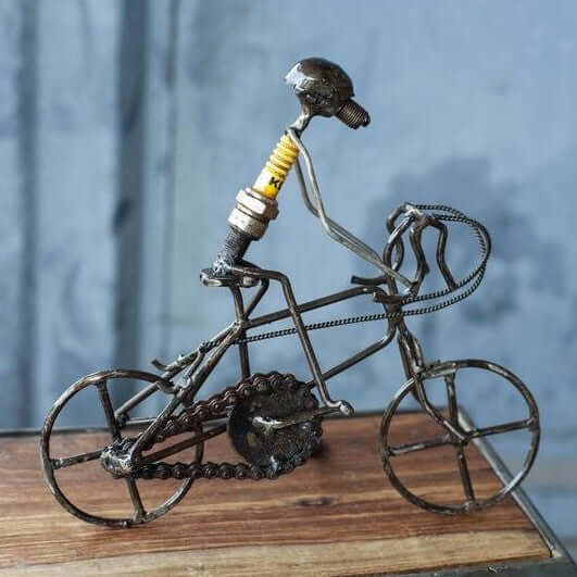 Figurines de bougies d'allumage | Cycliste