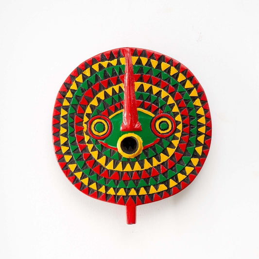 Wanddekoration "Masque solaire" Sonnenmaske aus Burkina Faso | Größe XL (Ø ab 59cm) | verschiedene Farben