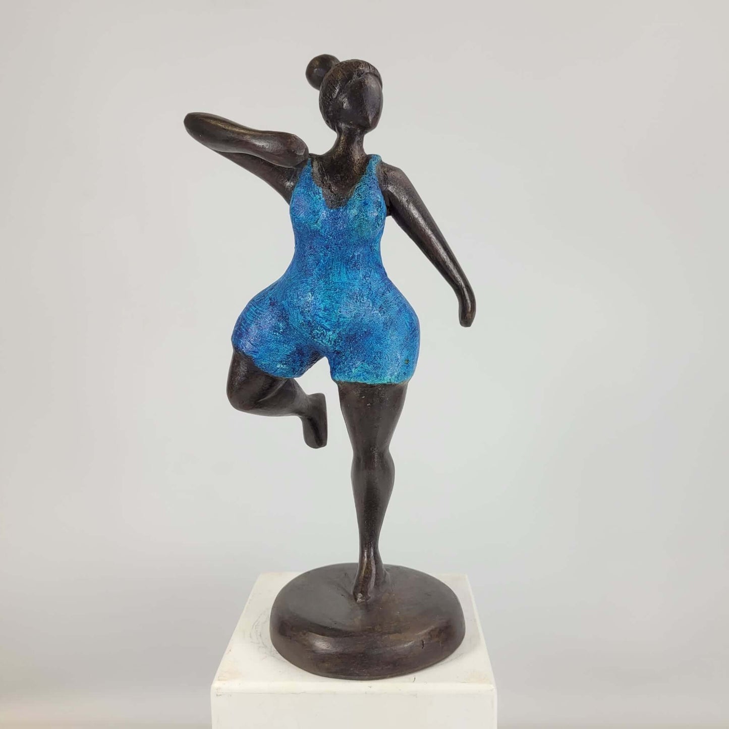 "Bobaraba gymnaste" | sculpture en bronze by Soré | 1kg 23cm